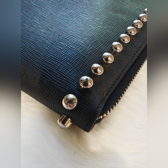 Authentic Fendi RARE Limited Ed. XLStudded Saffiano Karl Clutch Bag with box - Picture 8 of 8